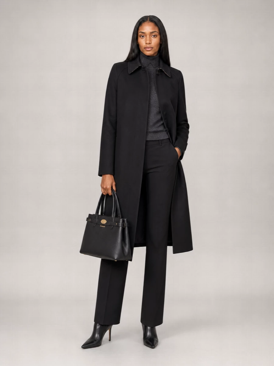 Burberry Cotton Long Trench Coat