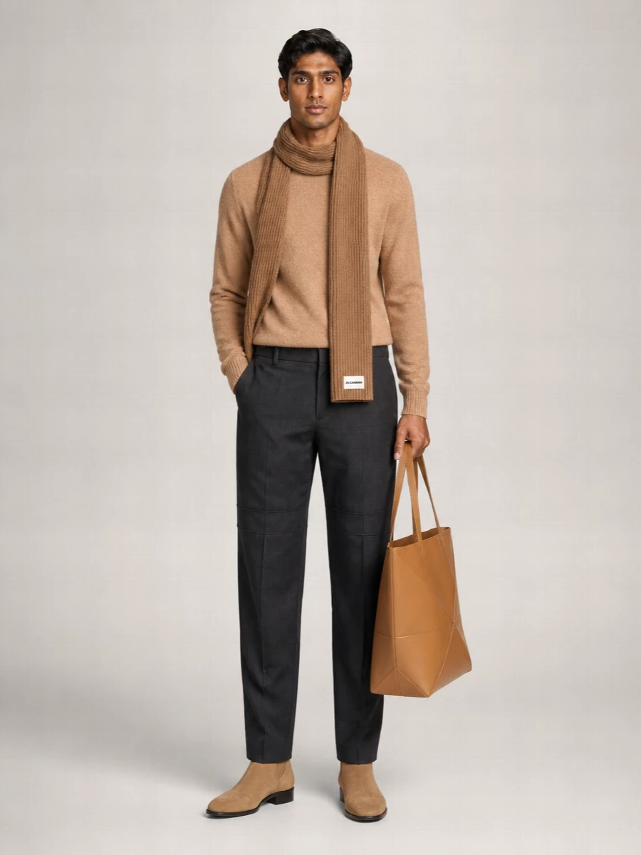 Jil Sander Alpaca Wool Crewneck Sweater