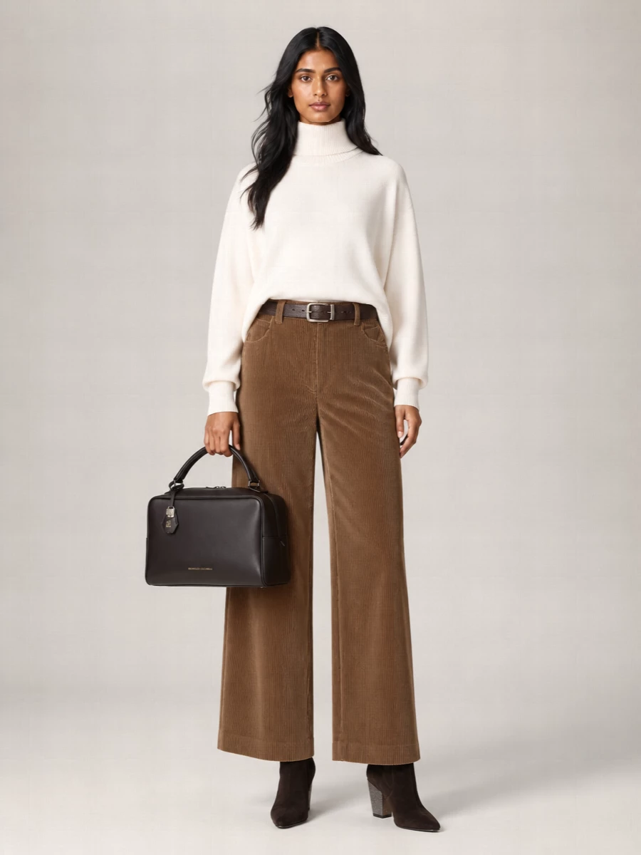 Brunello Cucinelli Corduroy Straight-Leg Trousers