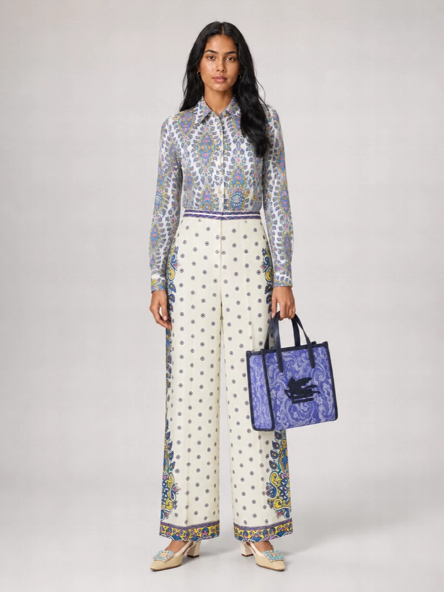 Etro Printed Cotton Slim-Fit Shirt