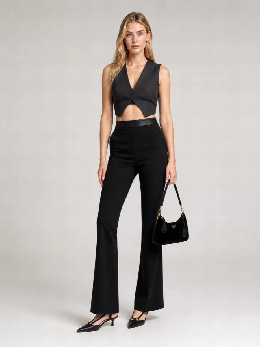 Prada Off-The-Shoulder Cropped Top