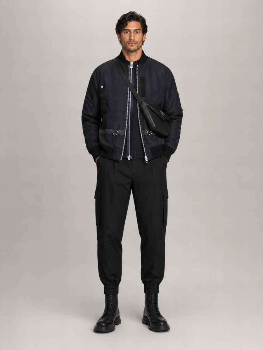 Sacai Nylon Oversized Bomber Jacket