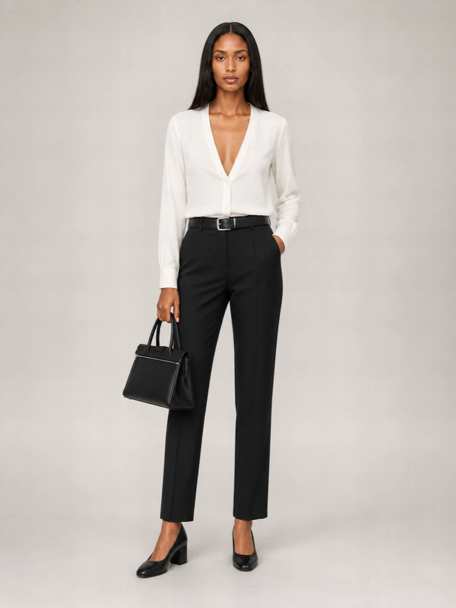 Maison Margiela Wool Straight-Leg Trousers