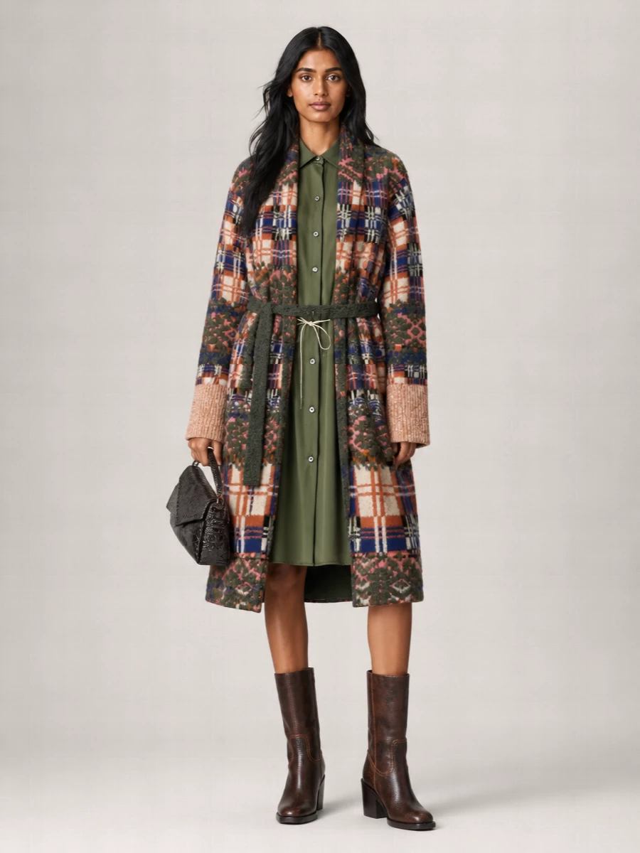 Dries Van Noten Single Breasted Coat