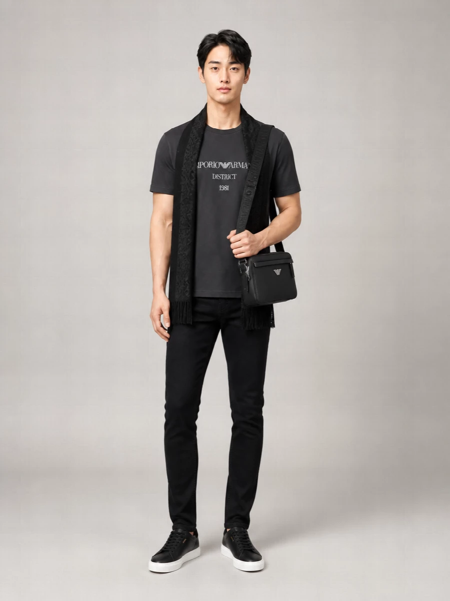 Emporio Armani Logo Cotton T-Shirt
