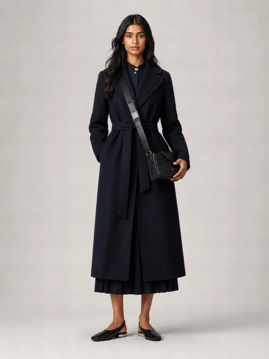 S Max Mara Virgin Wool Single-Breasted Coat