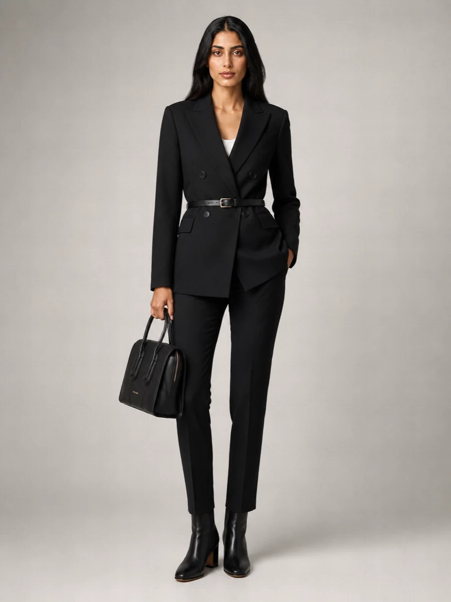 Max Mara double-breasted suit jacket