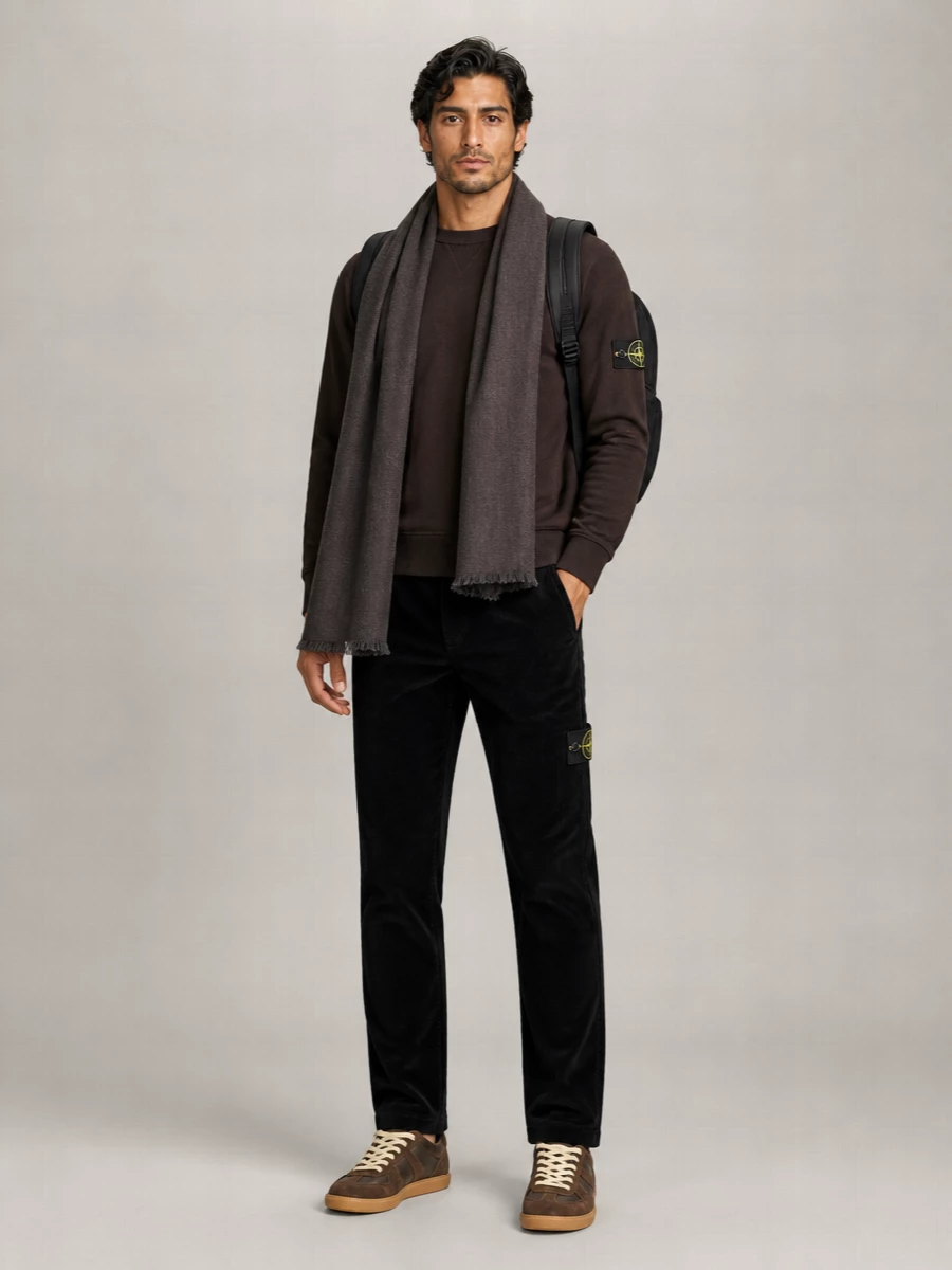 Stone Island Ribbed Wool Sweater