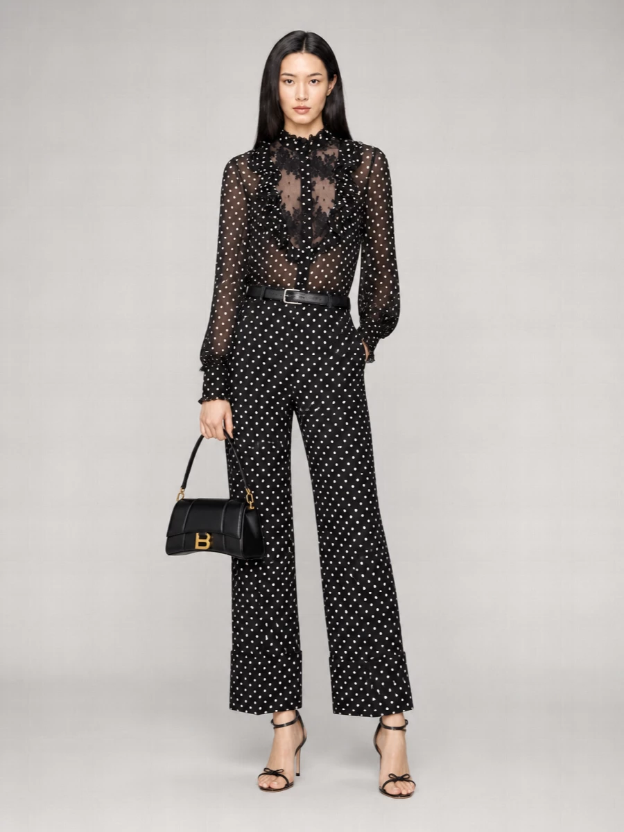 Valentino Garavani Printed Wide-Leg Trousers
