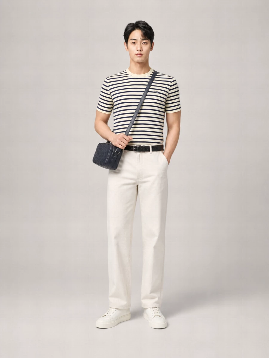 Prada Striped Cotton Short-Sleeve T-Shirt
