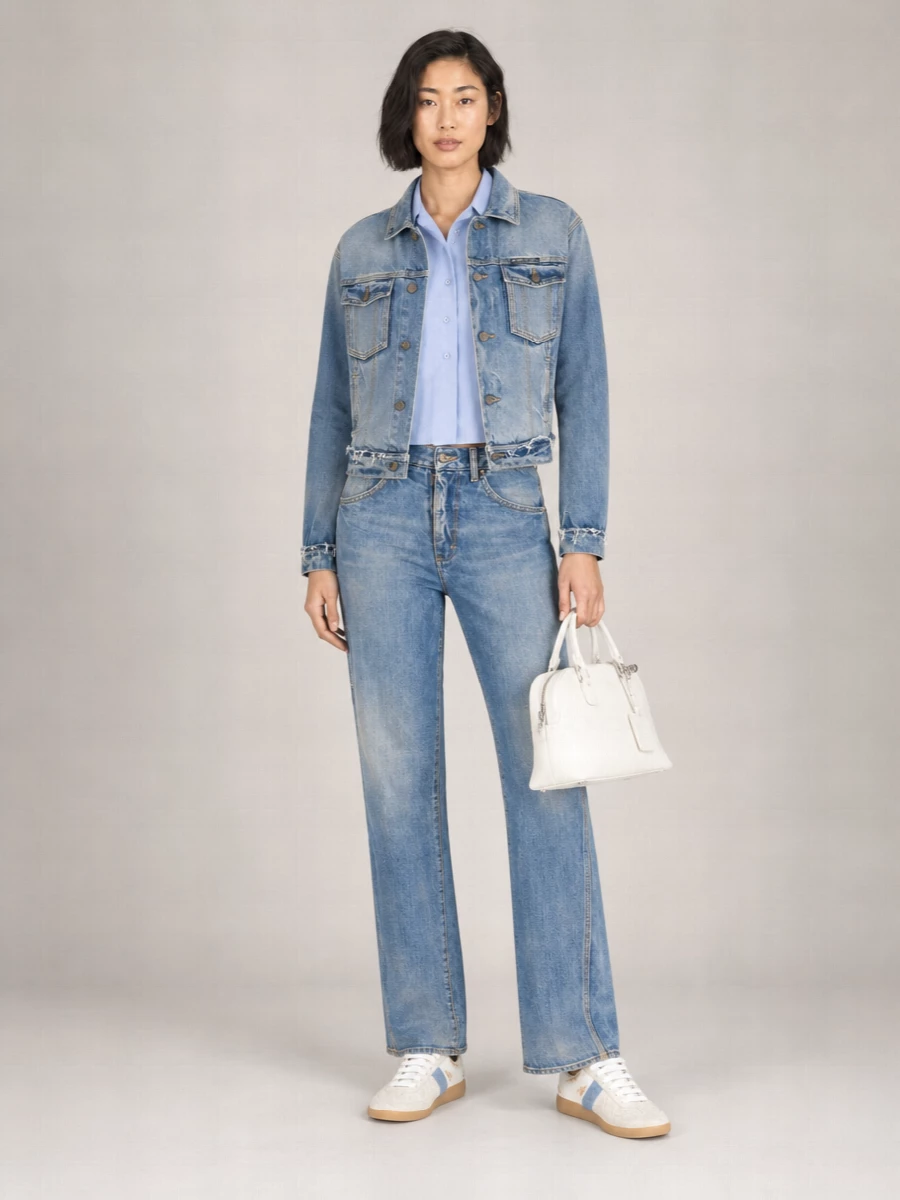Maison Margiela Denim Cropped Jacket