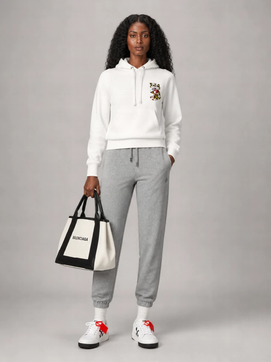 Kenzo Cotton Wild Tiger Embroidered Hoodie