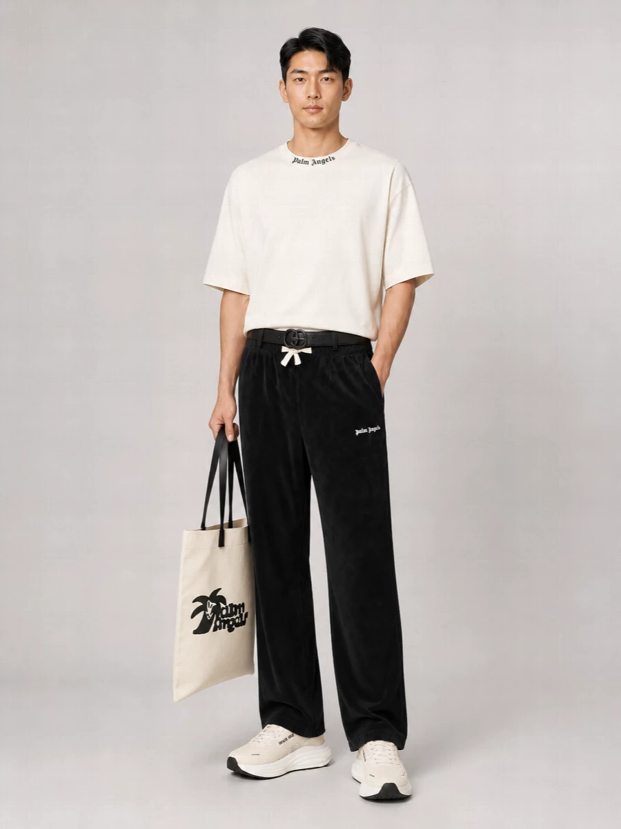 Palm Angels Paneled Low-Top Sneakers