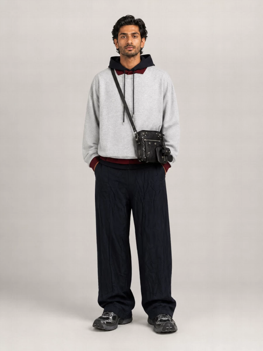 Balenciaga Cotton Three-Layer Hoodie