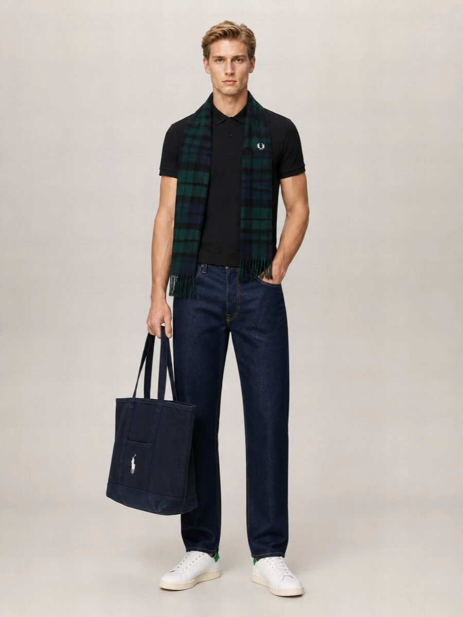 Fred Perry Cotton Logo Polo Shirt