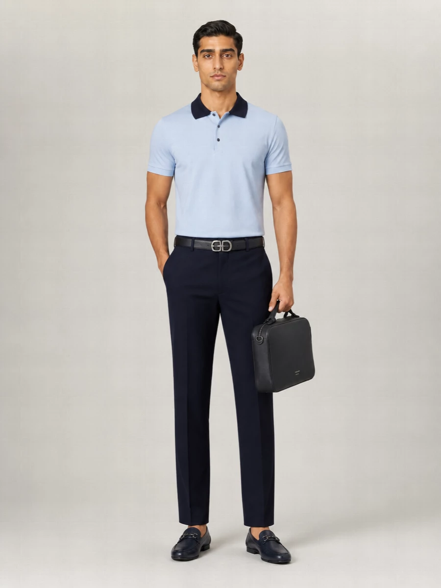 Ferragamo Cotton Short-Sleeve Polo Shirt
