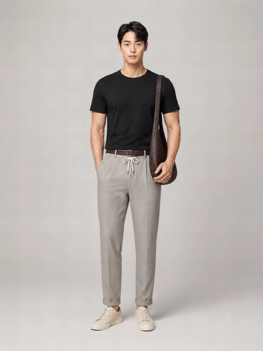 Brunello Cucinelli Ribbed Cotton Crew-Neck T-Shirt