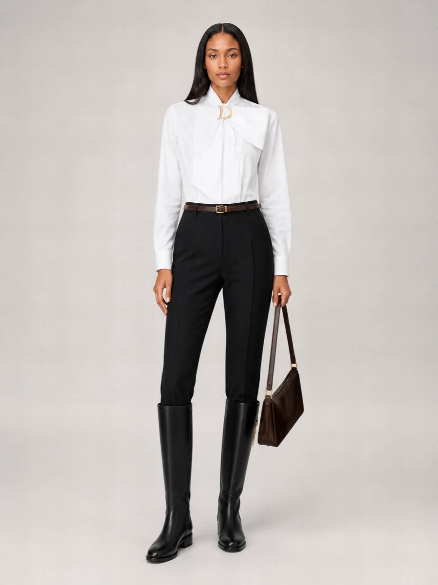 Prada Leather Slim Belt