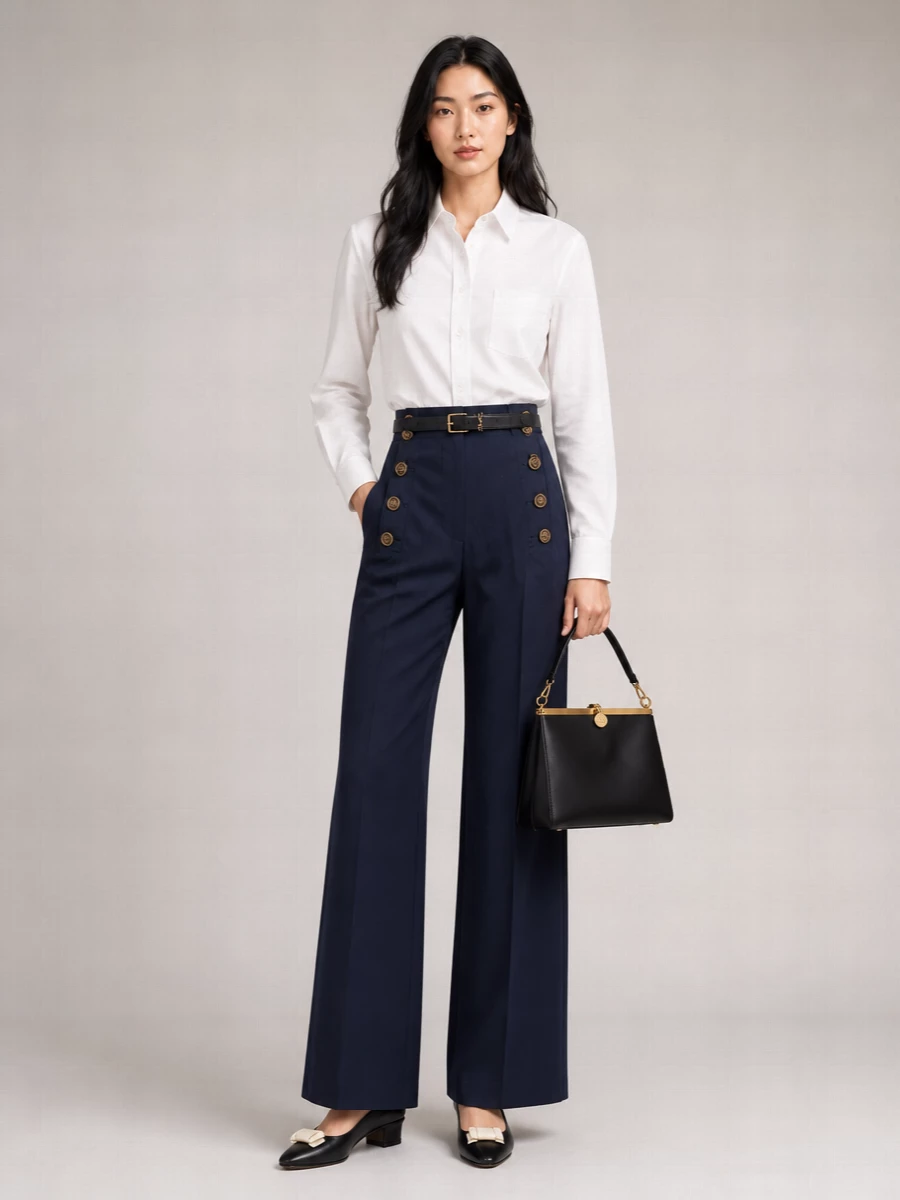 Etro Cotton Wide-Leg Trousers