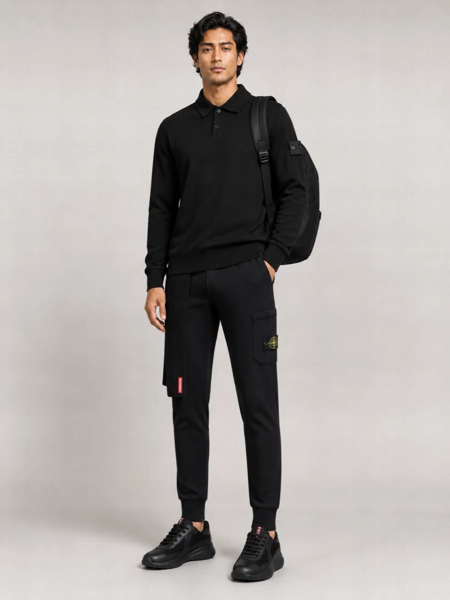 Stone Island Logo Patch Polo Shirt