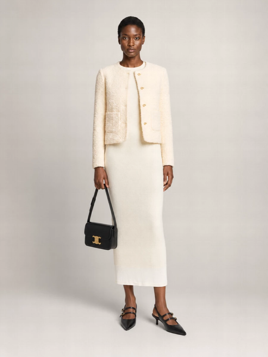 Celine Leather Teen Triomphe Shoulder Bag