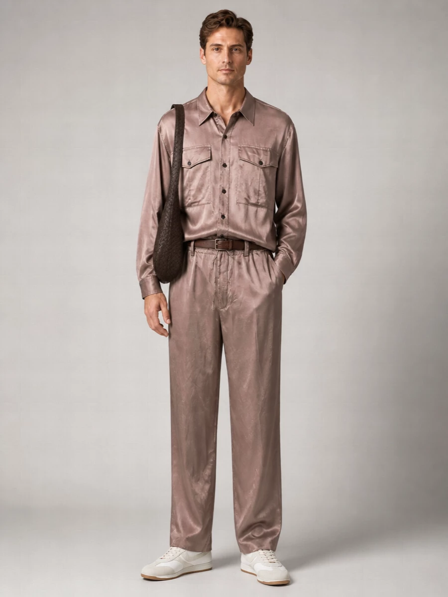 Dries Van Noten Viscose Straight-Leg Trousers