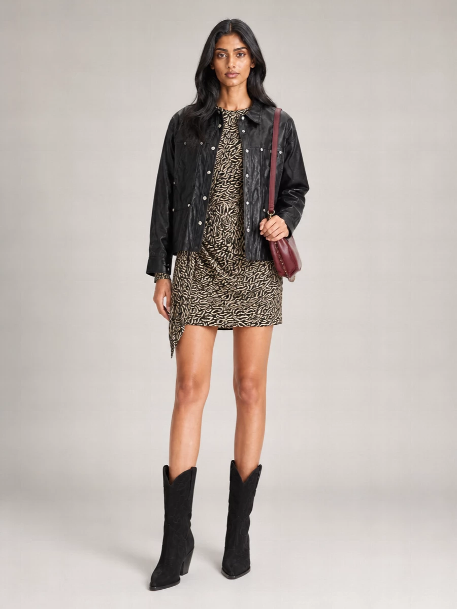 Isabel Marant Suede Leather Cowboy Ankle Boots