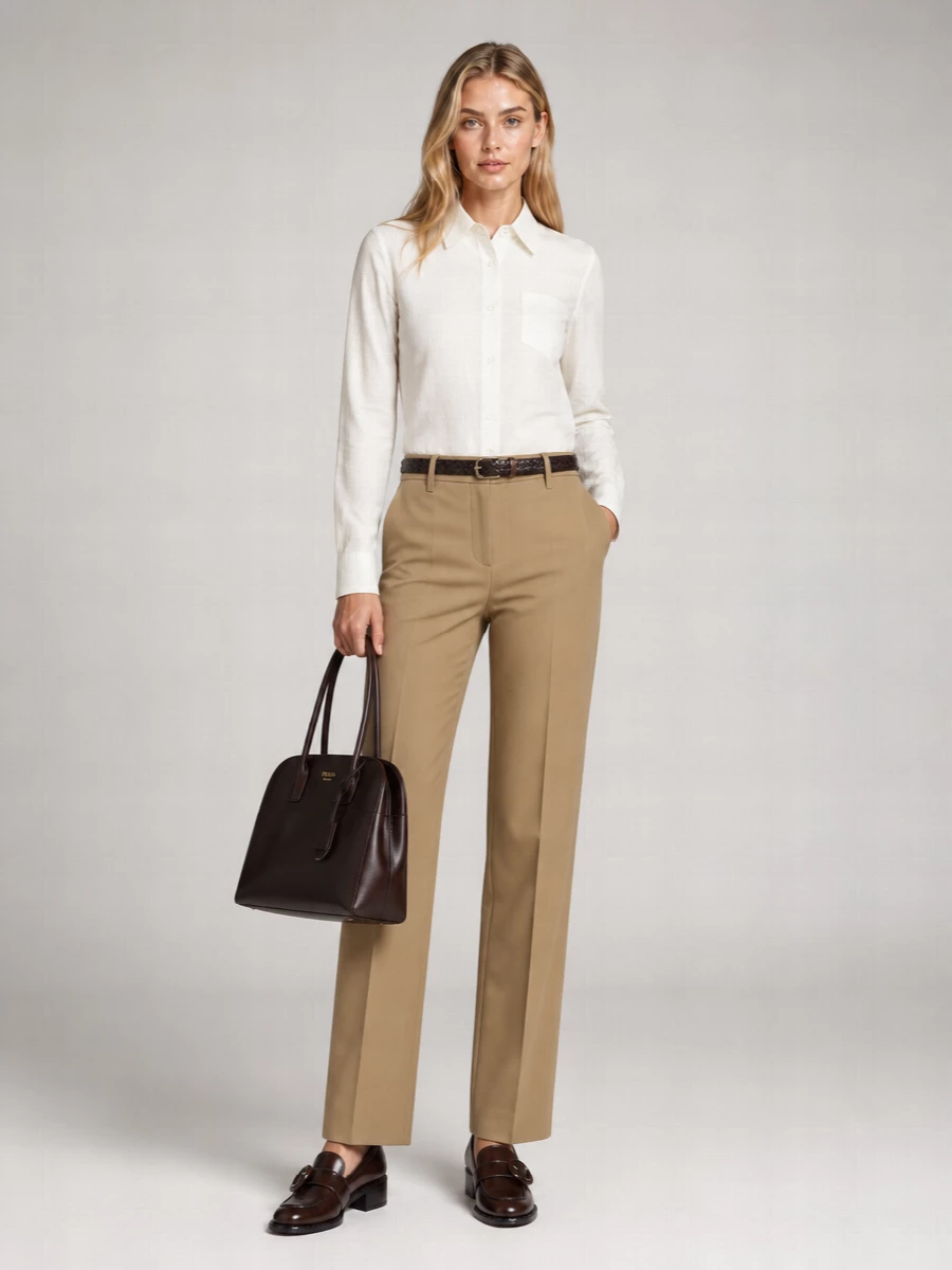 Prada Cotton Tailored Trousers