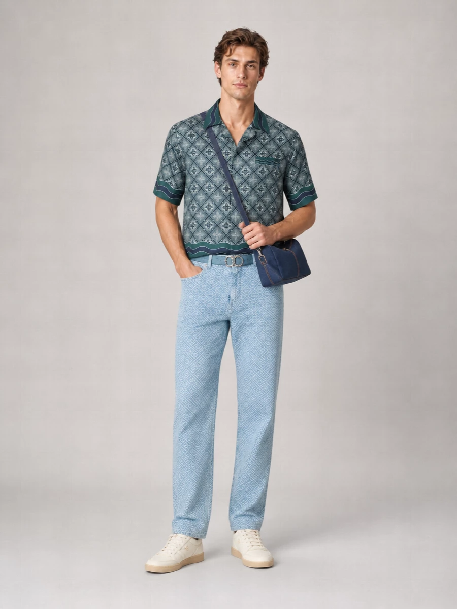 Casablanca Denim Straight-Leg Jeans