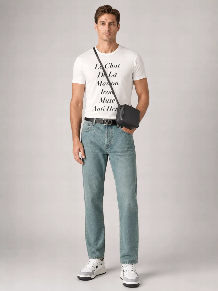 Valentino Denim Straight-Leg Jeans