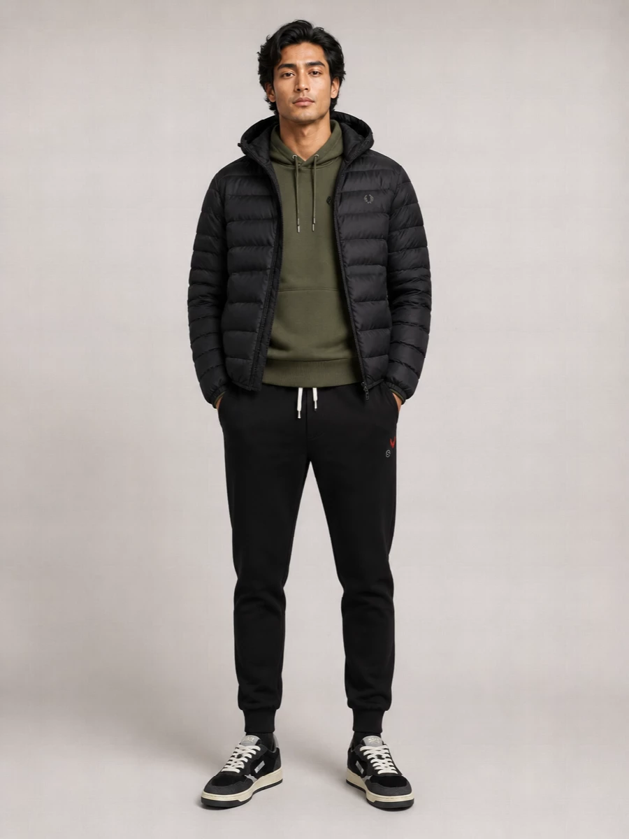 Fred Perry Hooded Puffer Jacket