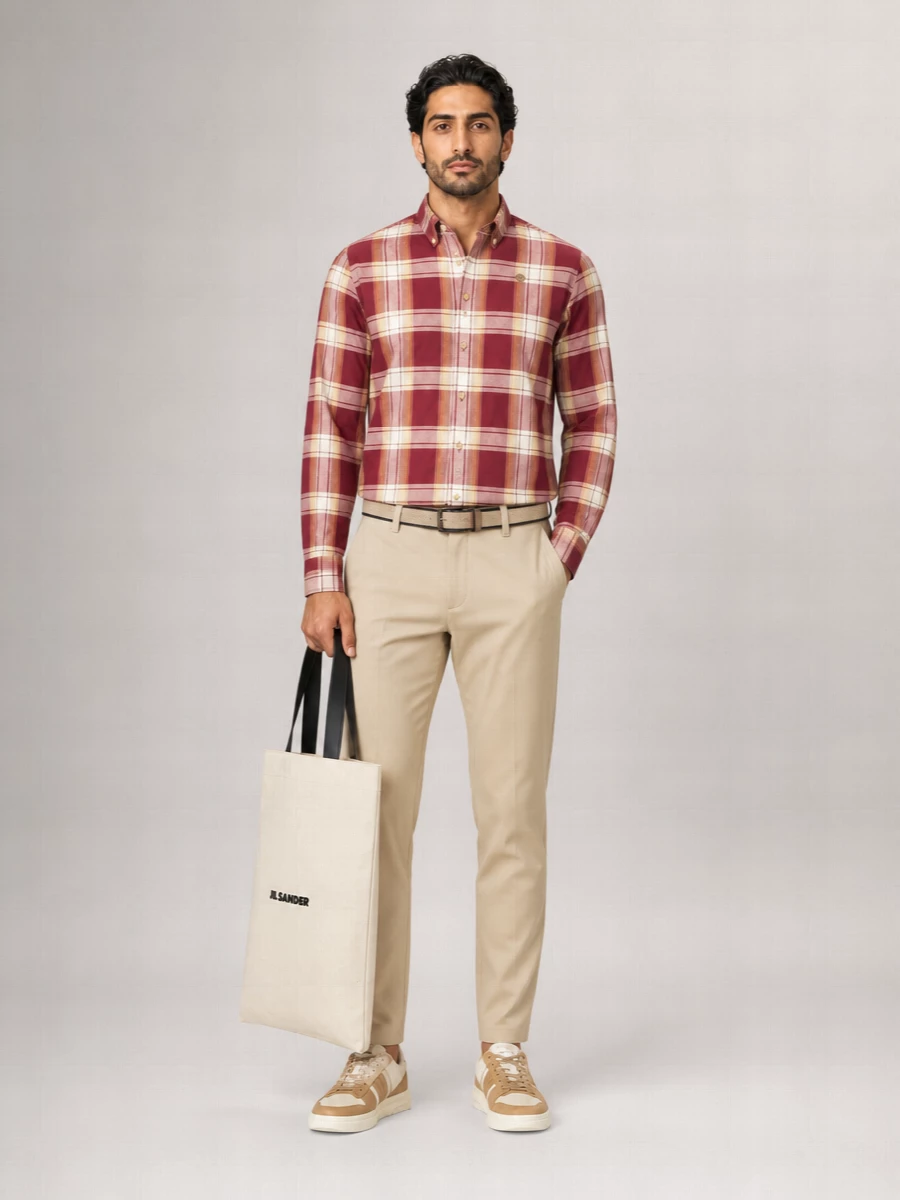 Timberland Plaid Cotton Regular-Fit Shirt