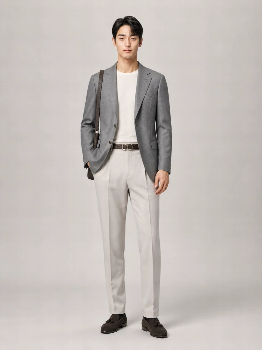 Brunello Cucinelli Silk Blend Single-Breasted Blazer