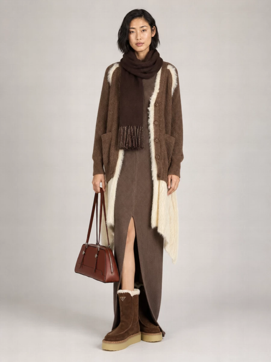 Undercover Asymmetric Wool Cardigan