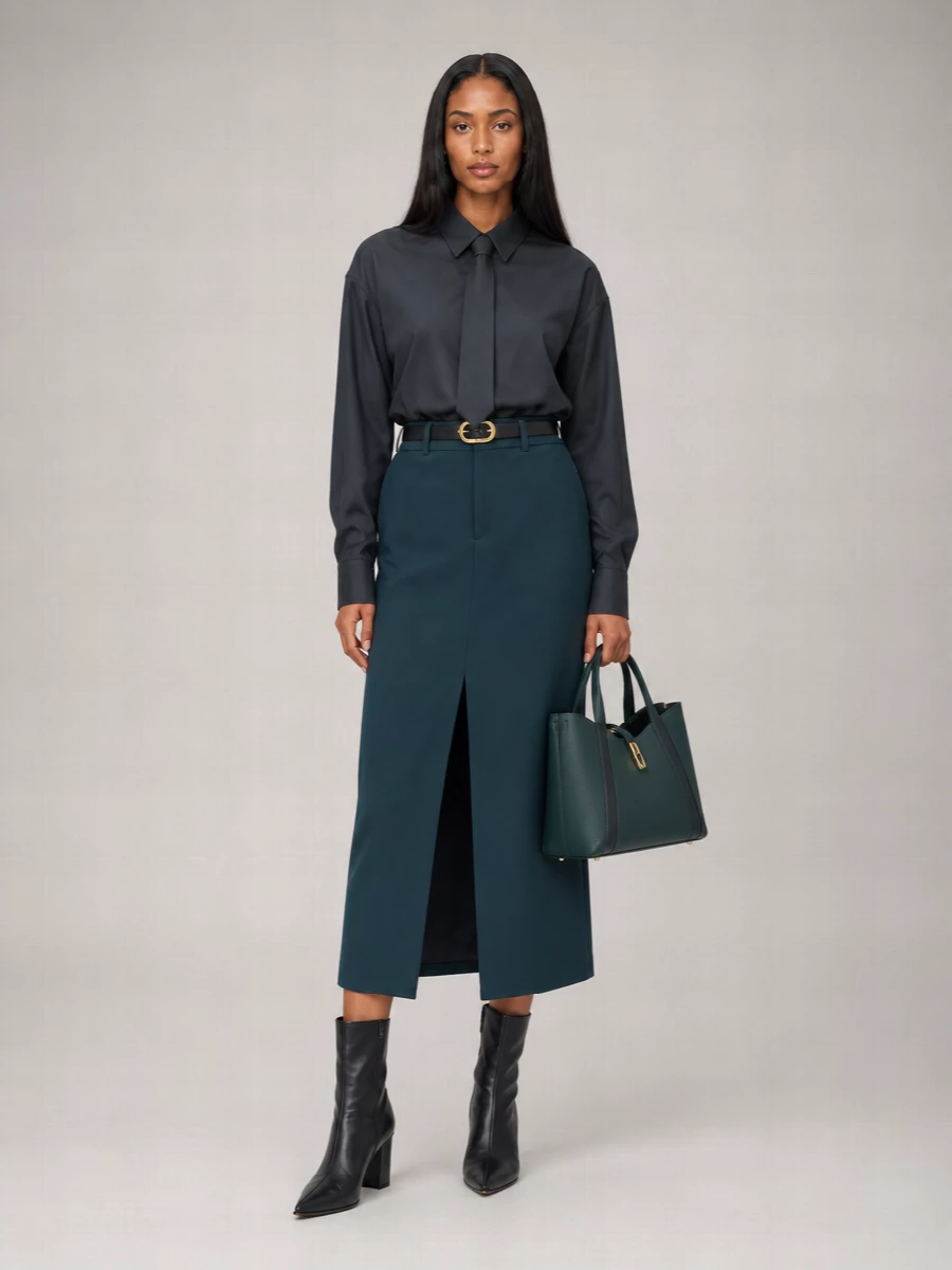 The Frankie Shop midi pencil skirt