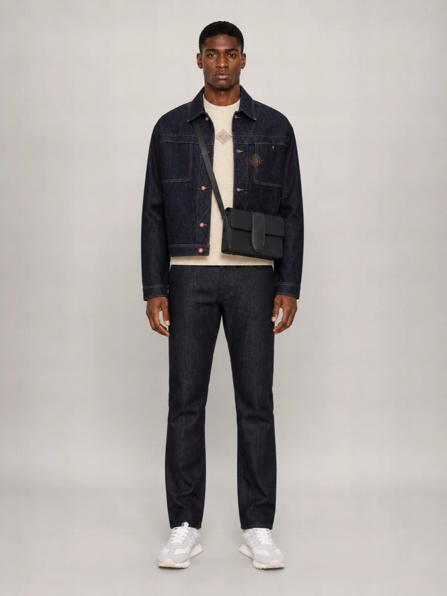 Casablanca Denim Dropped-Shoulder Jacket