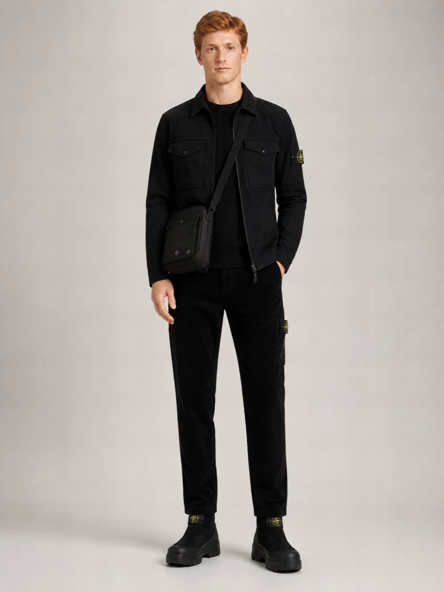 Stone Island Regular-Fit Cotton Shirt Jacket