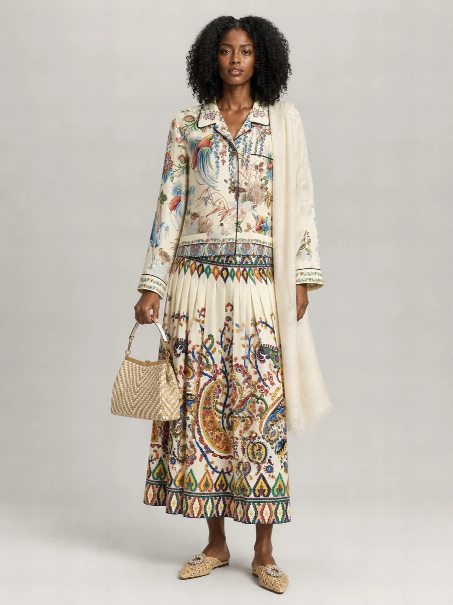 Etro Printed Twill Shirt