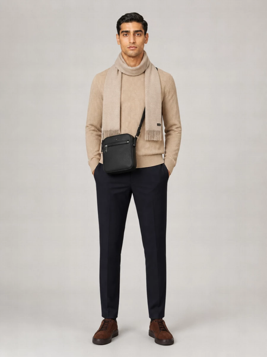 Boss Cotton Regular-Fit Crew-Neck Sweatshirt