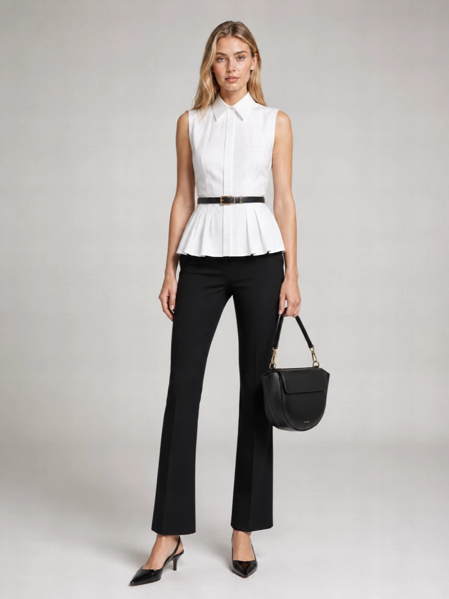 Sportmax Cotton Tailored Trousers