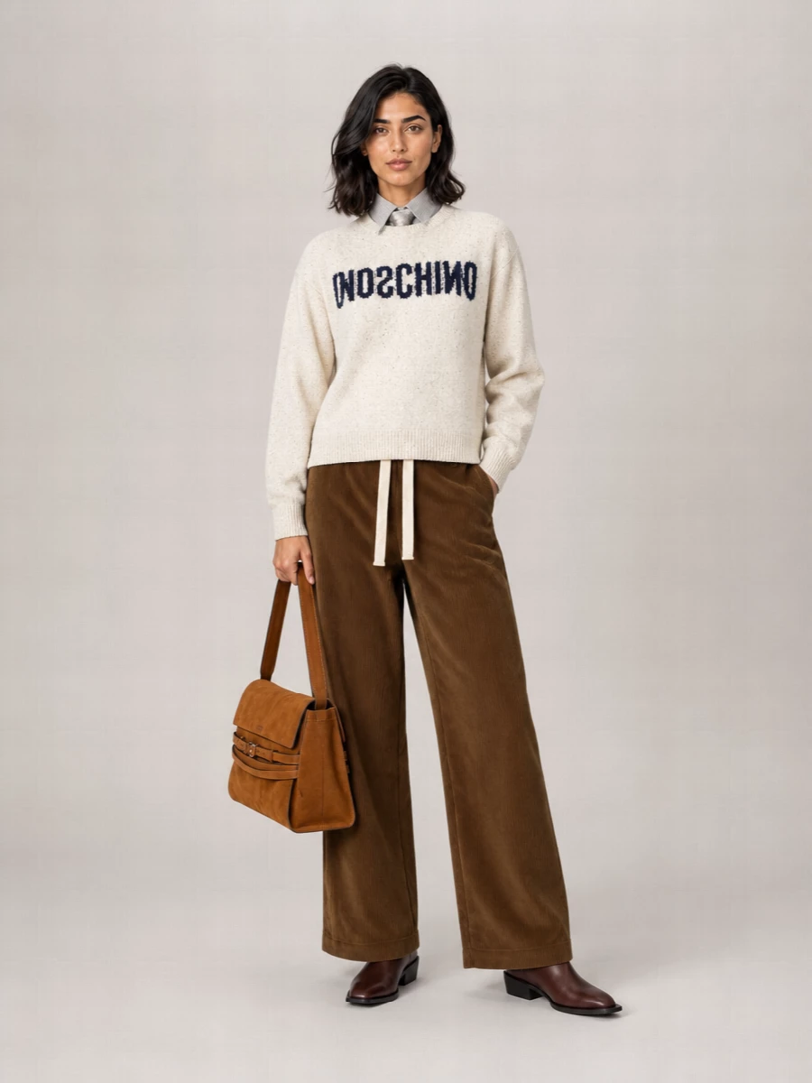 Moschino Silk Wool-Blend Sweater