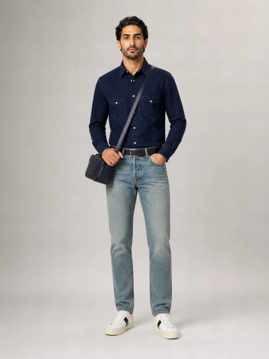 Tom Ford Cotton Long-Sleeve Western Shirt