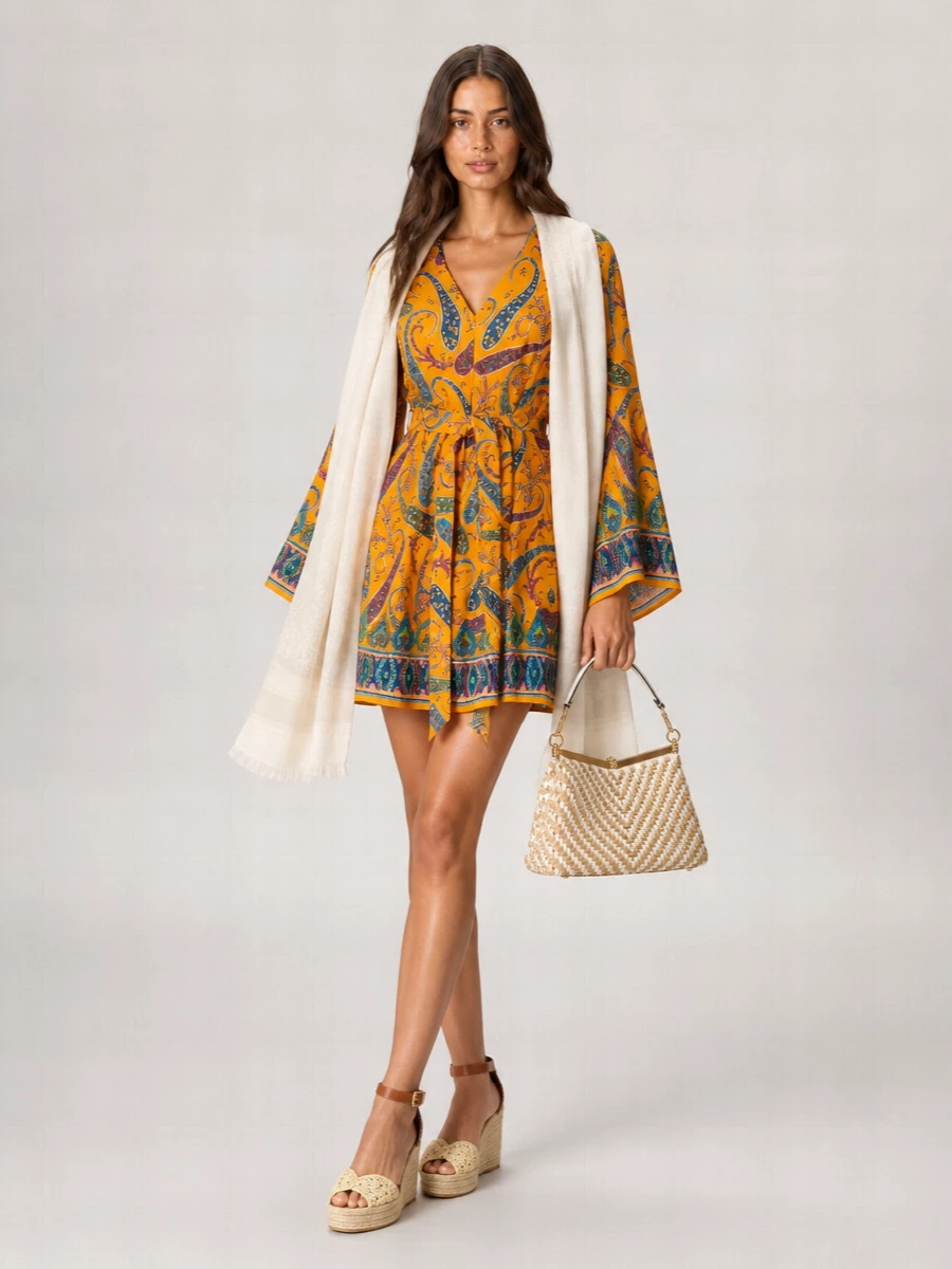 Etro Silk Printed Mini Dress