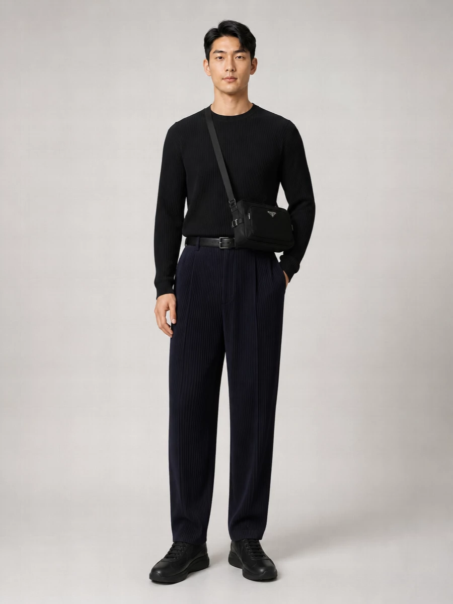 Homme Plisse Issey Miyake Wide-Leg Trousers