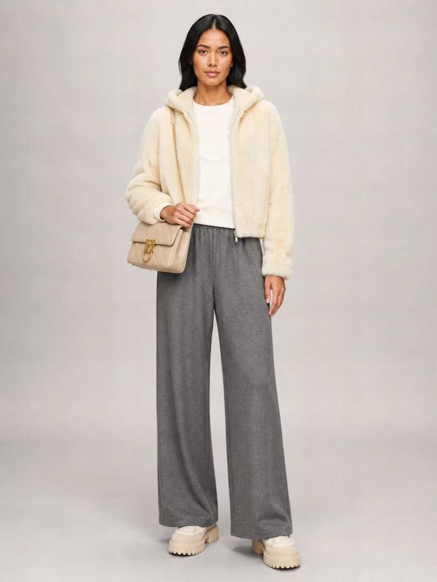 Pinko Faux Fur Coat