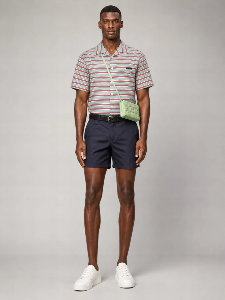 Prada Silk Blend Embroidered Shirt