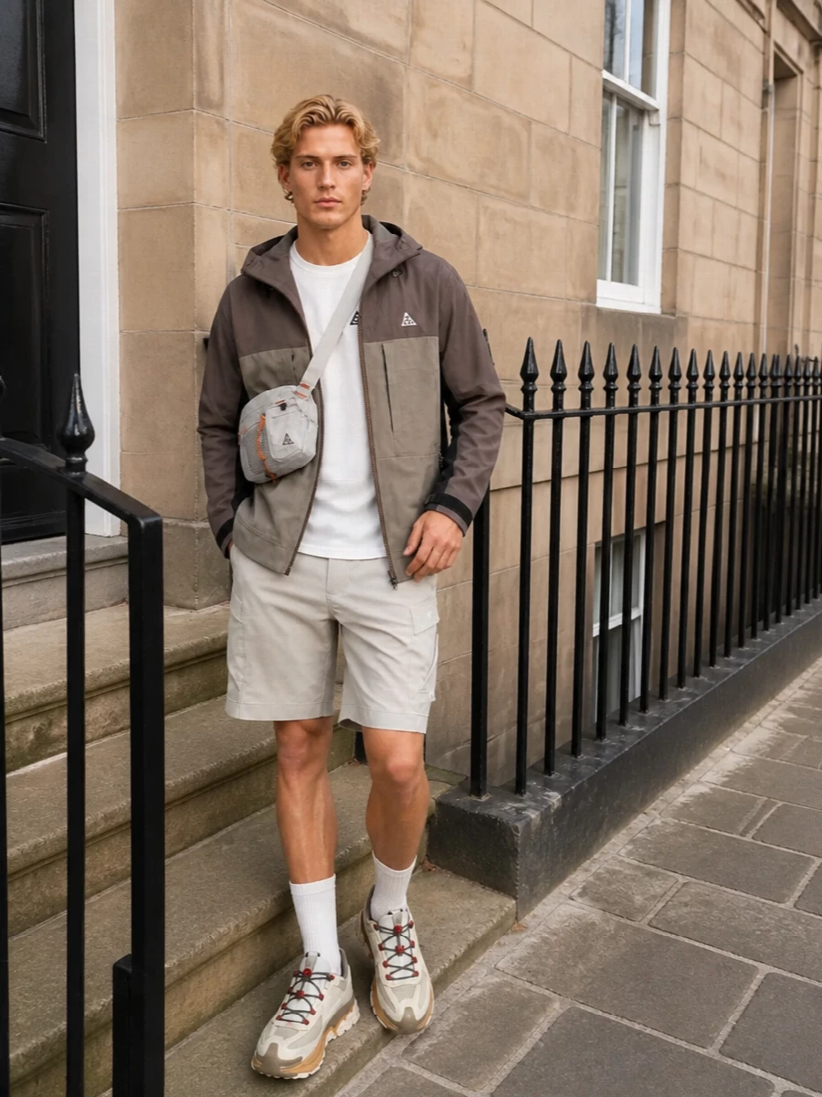 Nike acg trail jacket cargo shorts outfit