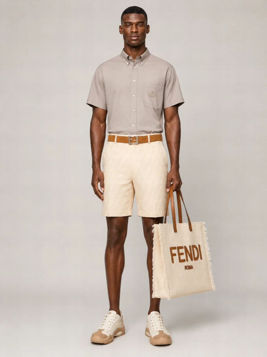 Fendi Canvas Sneakers