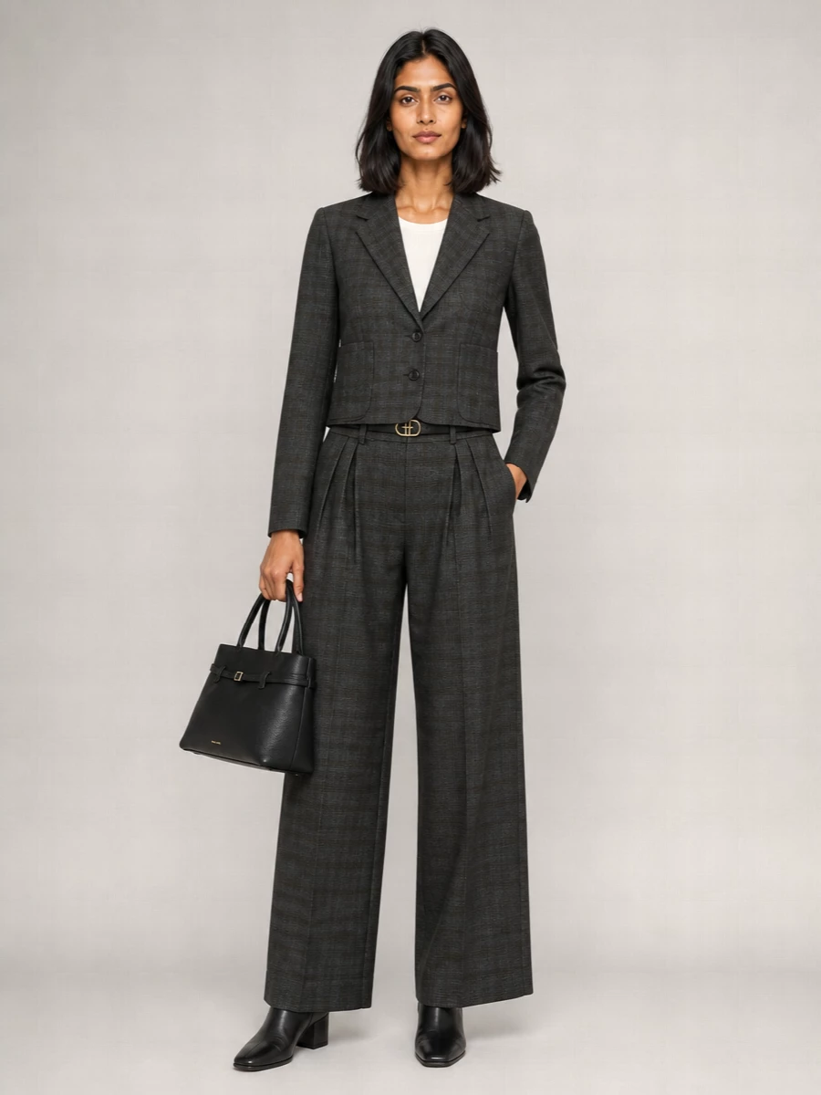 Dries Van Noten Wool Suit Trousers