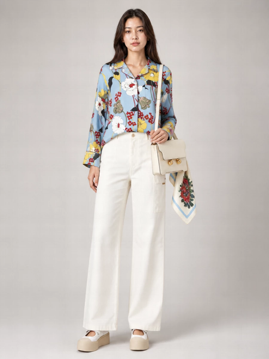 Marni Leather Mary Jane Low-Top Sneakers